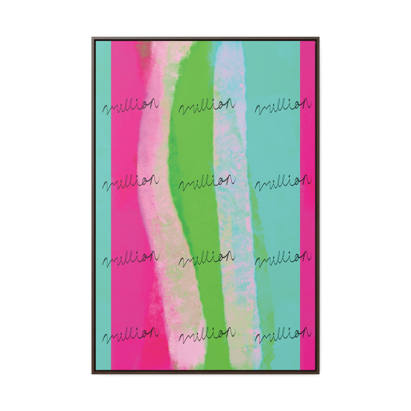 Pretty Neon Gallery Canvas Wraps, Vertical Frame