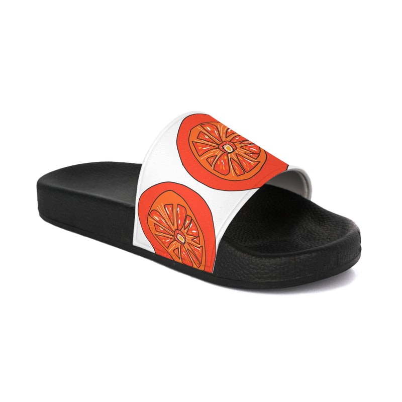 Tangie Orange Women's PU Slide Sandals