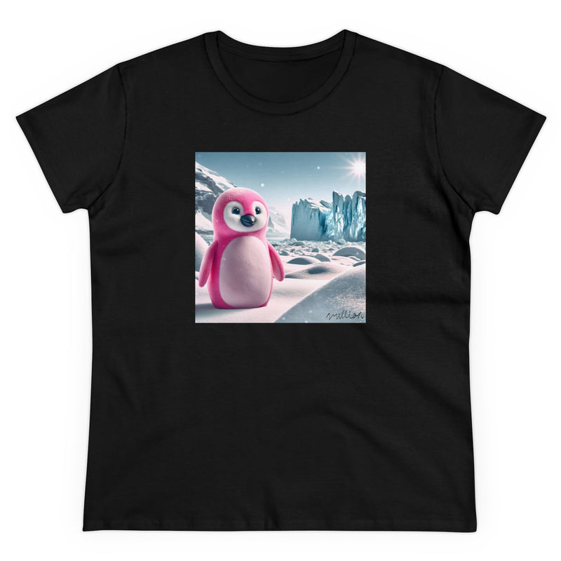 Pink Penguin Women's Midweight Cotton Tee