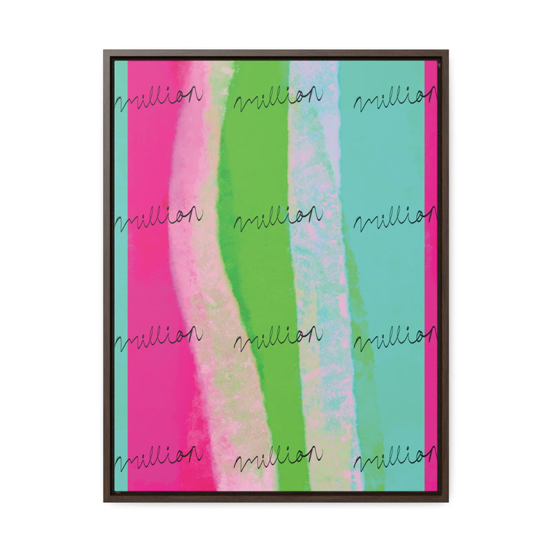 Pretty Neon Gallery Canvas Wraps, Vertical Frame