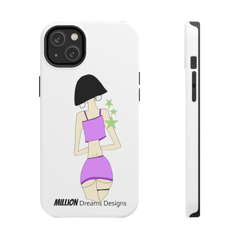 Sexy Girl In Purple Tough Phone Case