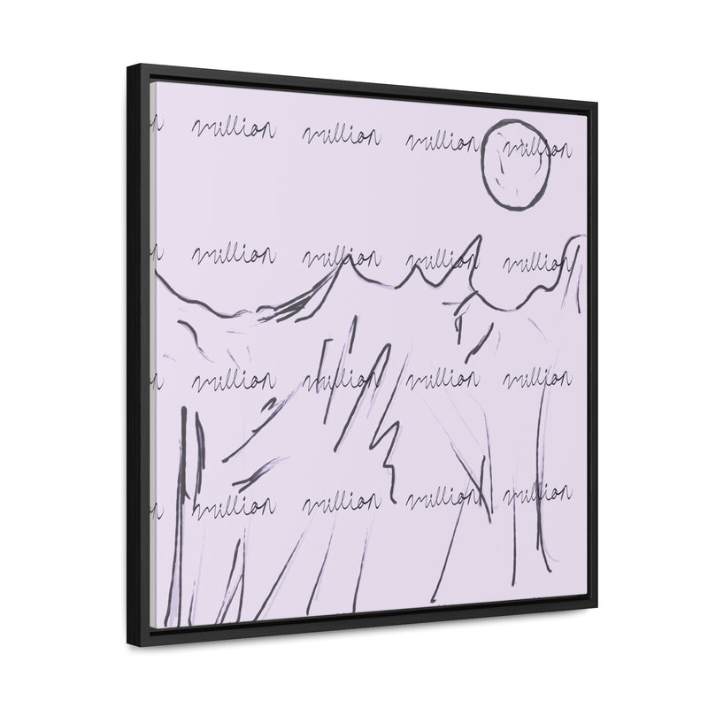 Cold Mountain View Gallery Canvas Wraps, Square Frame