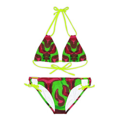 tye dye Strappy Bikini Set (AOP)