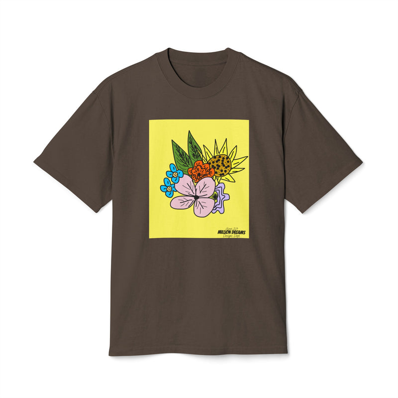 Yellow Flora Unisex Heavy Faded Tee