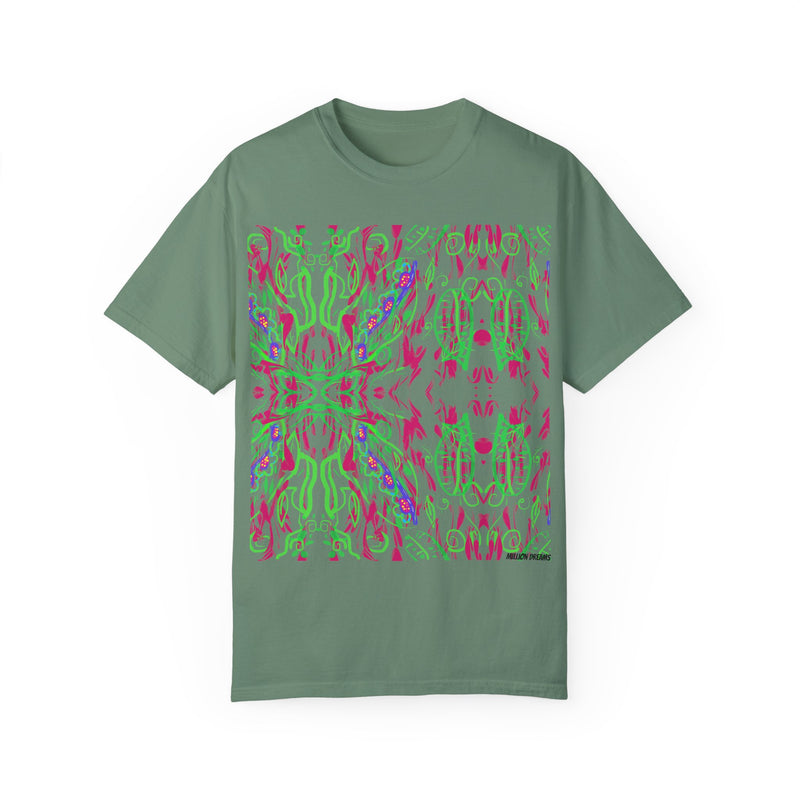 Leafs Neon Unisex Garment-Dyed T-shirt