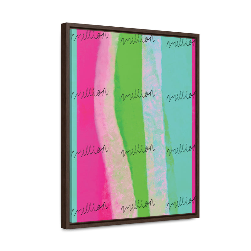 Pretty Neon Gallery Canvas Wraps, Vertical Frame