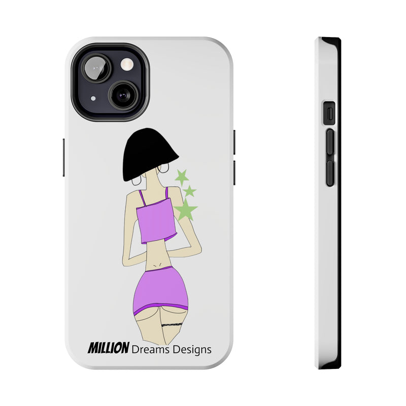 Sexy Girl In Purple Tough Phone Case