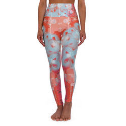 Ice Glaze Portrait Waisted Yoga Leggings (AOP)