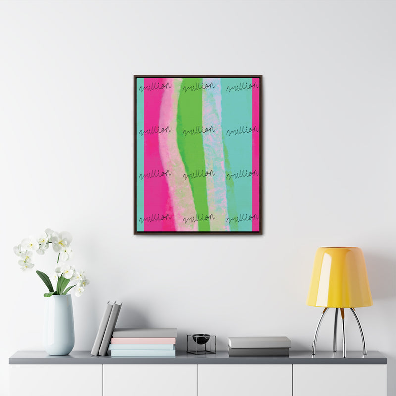 Pretty Neon Gallery Canvas Wraps, Vertical Frame