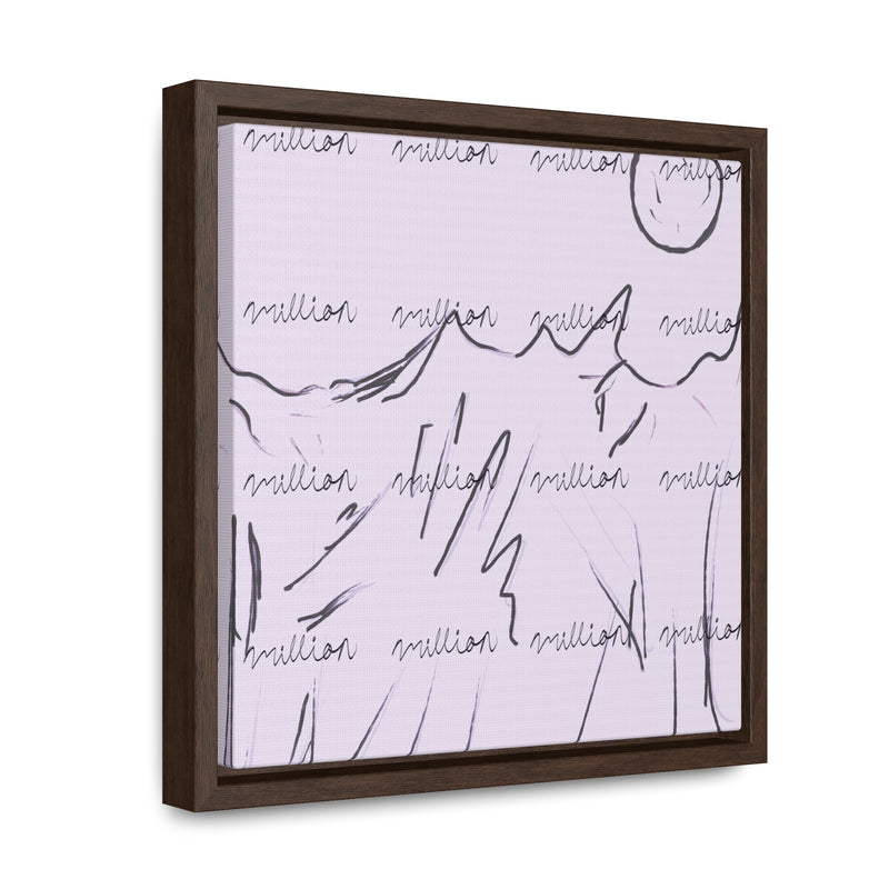 Cold Mountain View Gallery Canvas Wraps, Square Frame