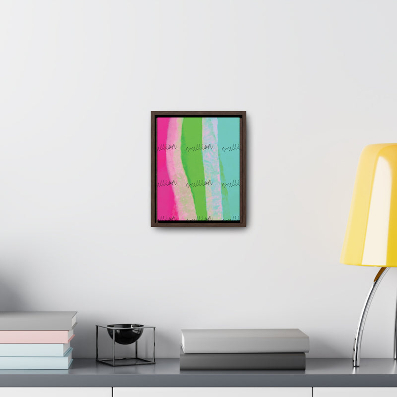 Pretty Neon Gallery Canvas Wraps, Vertical Frame