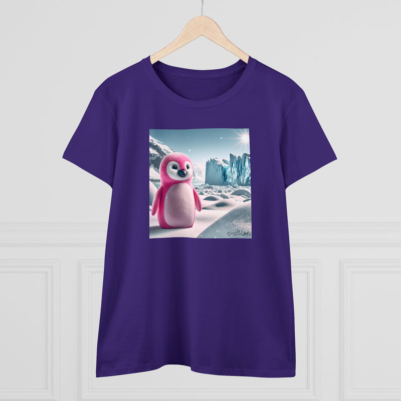 Pink Penguin Women's Midweight Cotton Tee