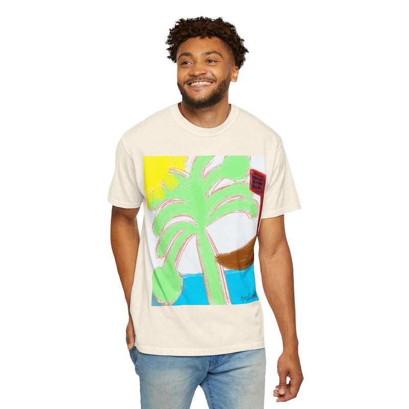 Ocean View Unisex Garment-Dyed T-shirt