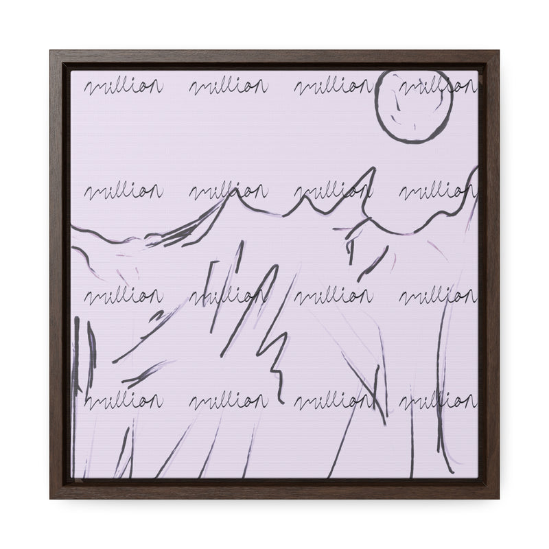 Cold Mountain View Gallery Canvas Wraps, Square Frame