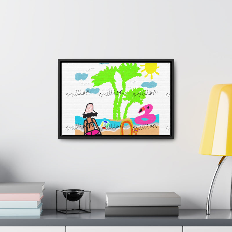 Fun Beach Day Gallery Canvas Wraps, Horizontal Frame