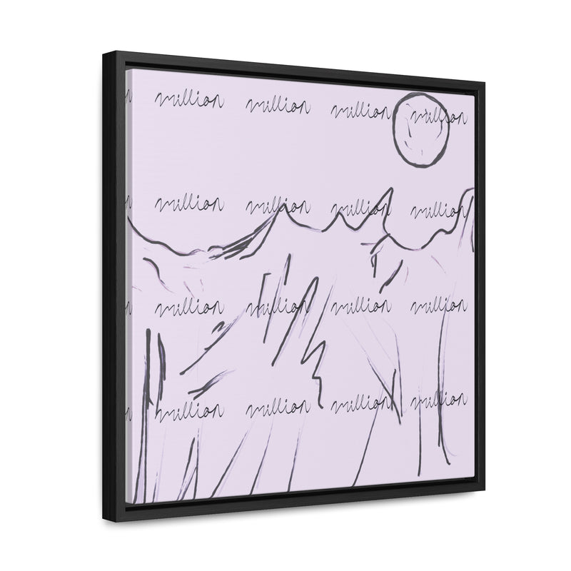 Cold Mountain View Gallery Canvas Wraps, Square Frame