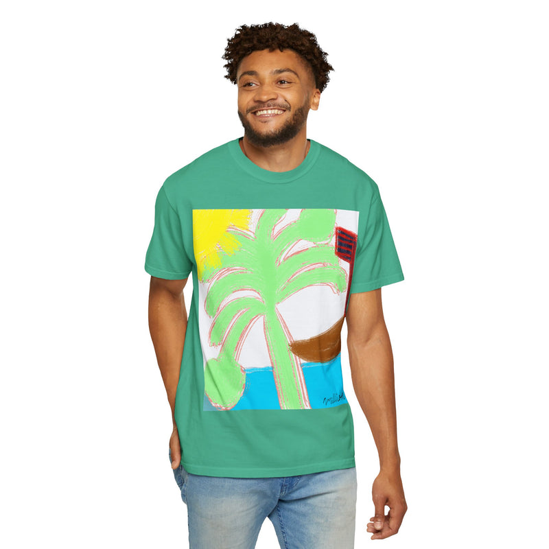 Ocean View Unisex Garment-Dyed T-shirt