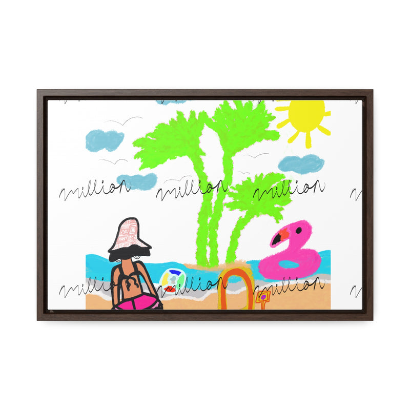 Fun Beach Day Gallery Canvas Wraps, Horizontal Frame