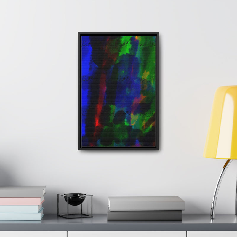 Watercolor Hue Gallery Canvas Wraps, Vertical Frame