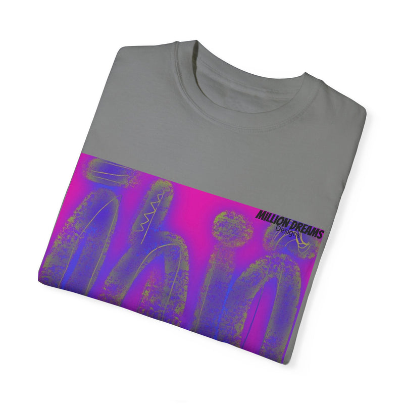 Tribal Neon Type Unisex Garment-Dyed T-shirt