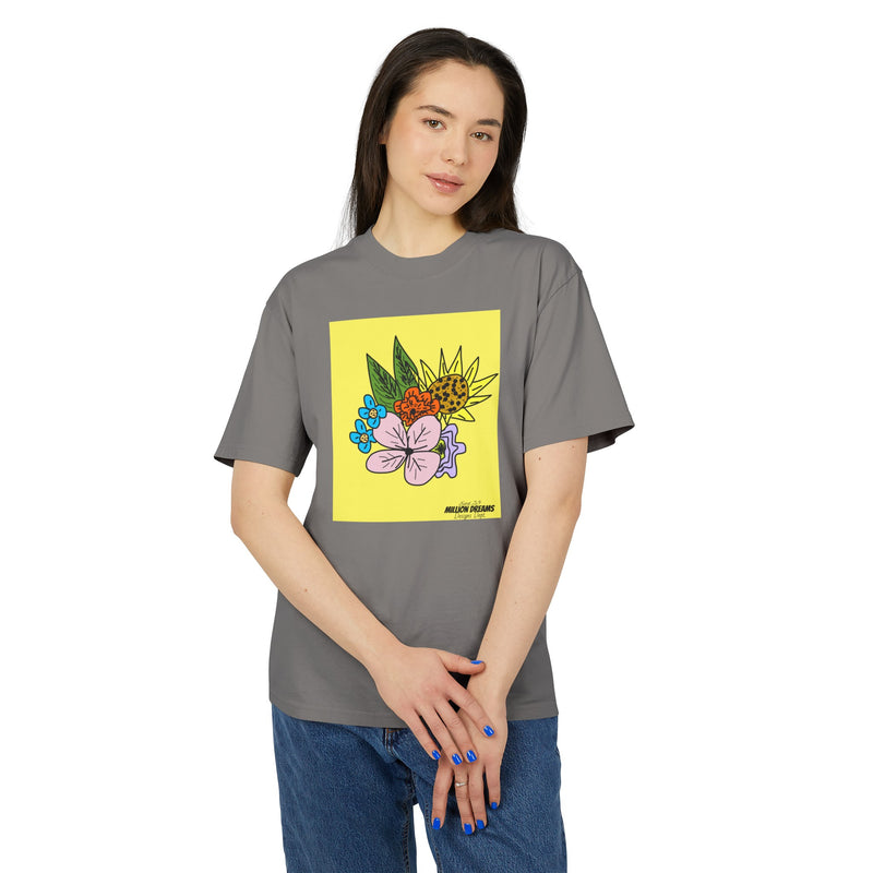 Yellow Flora Unisex Heavy Faded Tee