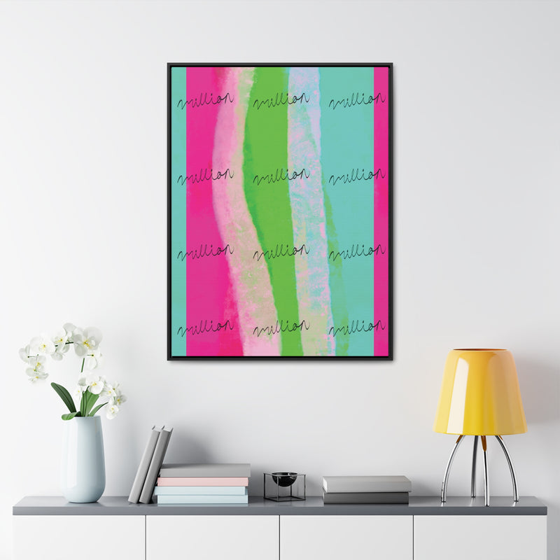 Pretty Neon Gallery Canvas Wraps, Vertical Frame