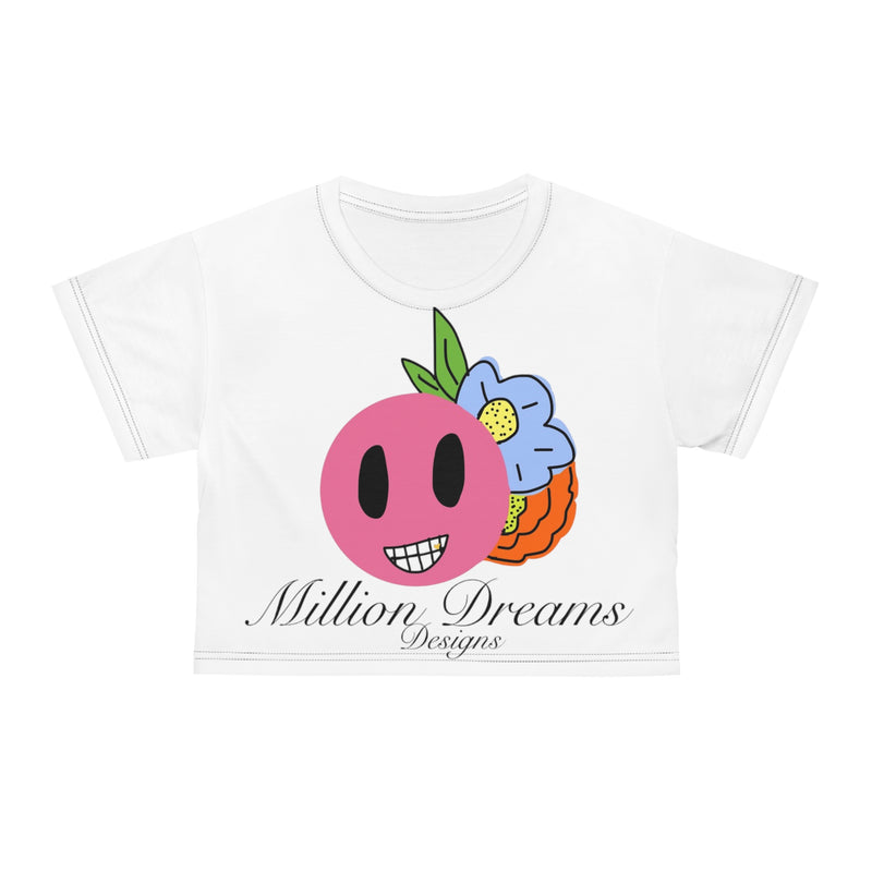 smiley Crop Tee (AOP)