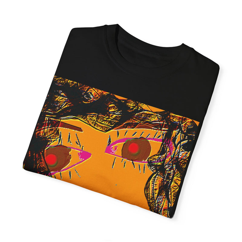 Face Graphic Unisex Garment-Dyed T-shirt