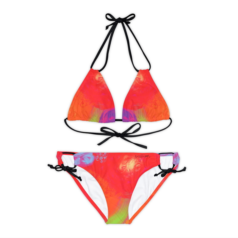 Floral Breeze Strappy Bikini Set (AOP)