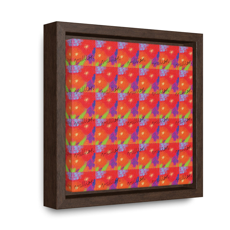 Floral Breeze Gallery Canvas Wraps, Square Frame