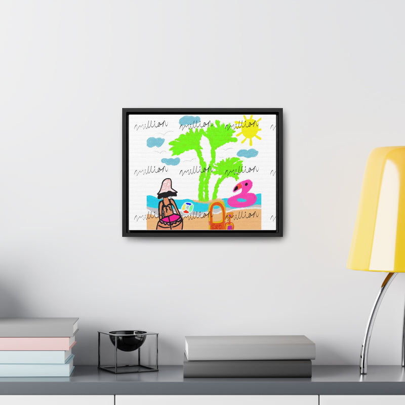 Fun Beach Day Gallery Canvas Wraps, Horizontal Frame