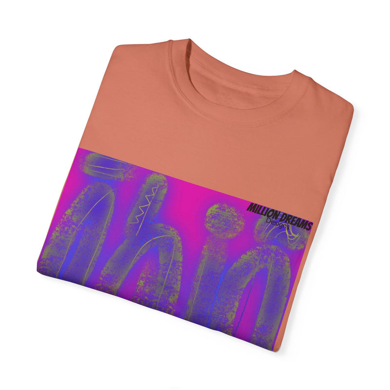 Tribal Neon Type Unisex Garment-Dyed T-shirt