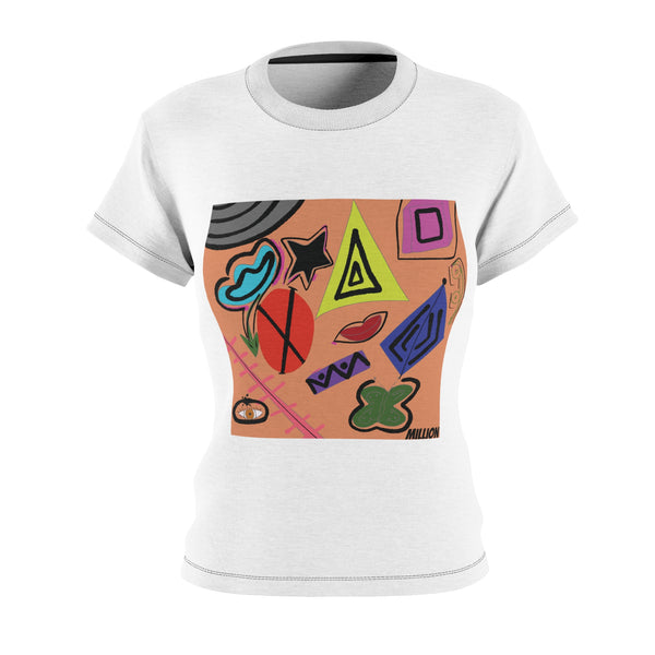 Shapes Women's Cut & Sew Tee (AOP)