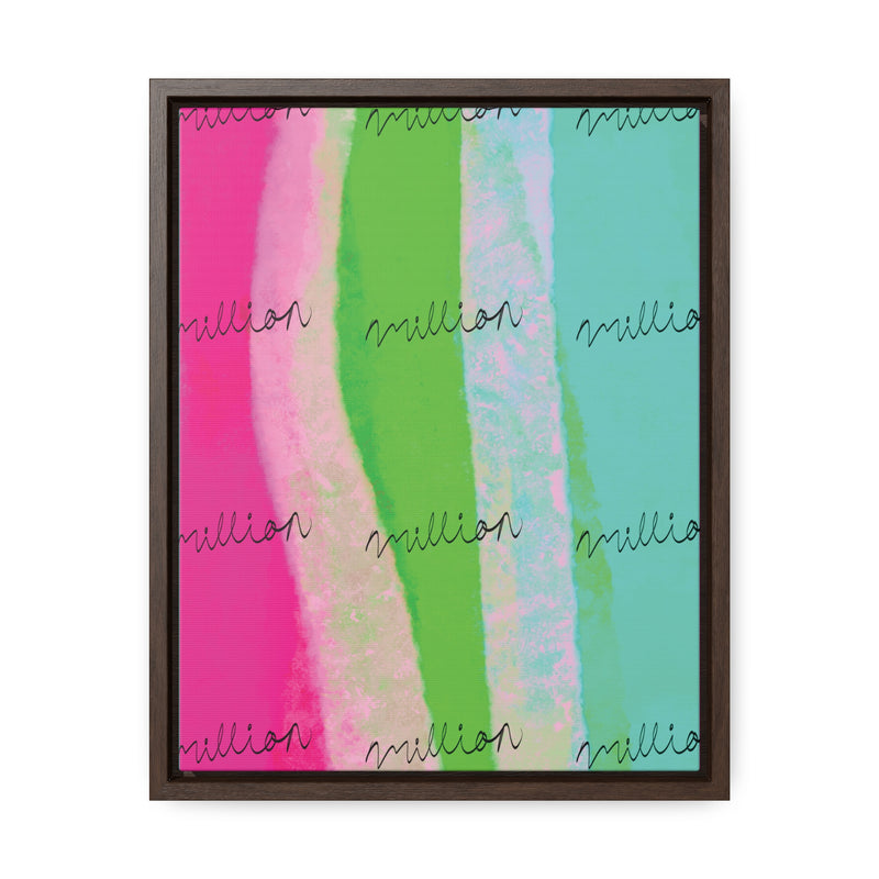 Pretty Neon Gallery Canvas Wraps, Vertical Frame