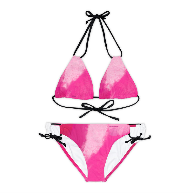 Pink Shades Strappy Bikini Set (AOP)