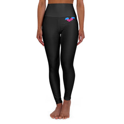 Success Is Inevitable Heart High Waisted Yoga Leggings (AOP)