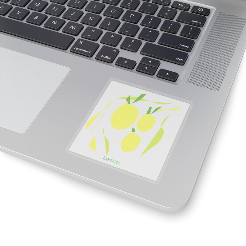 Lemon Yellow Kiss-Cut Stickers