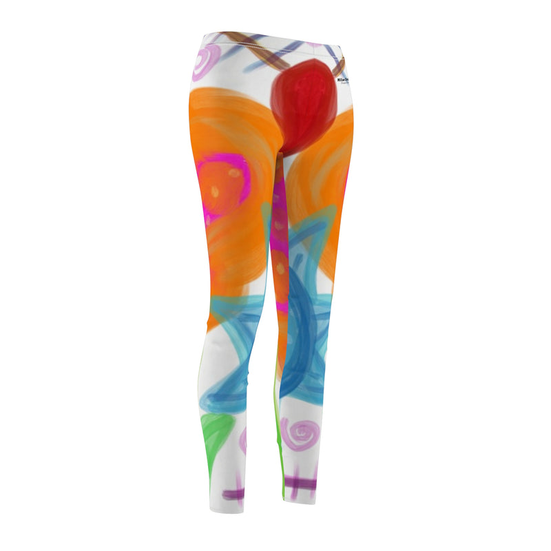 Paint Garden Women's Cut & Sew Casual Leggings (AOP)