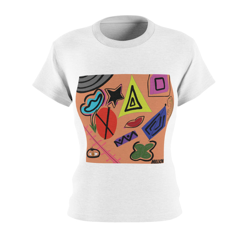 Shapes Women's Cut & Sew Tee (AOP)