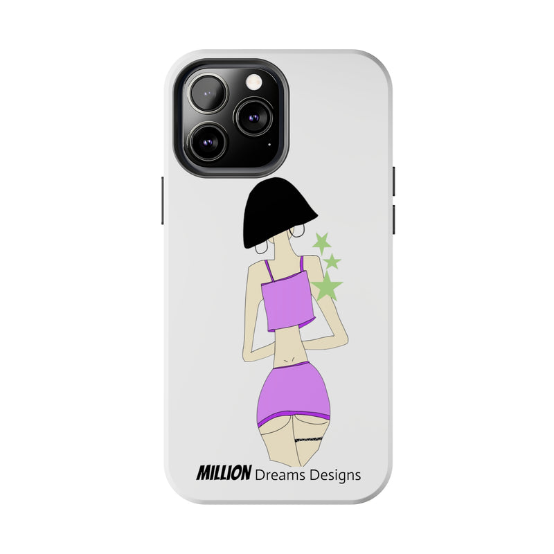 Sexy Girl In Purple Tough Phone Case