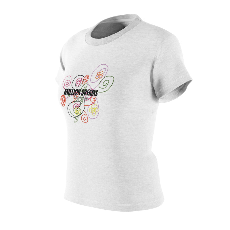 FLoral Lines  Women's Cut & Sew Tee (AOP)