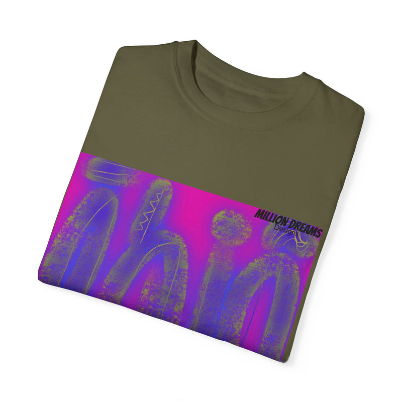 Tribal Neon Type Unisex Garment-Dyed T-shirt