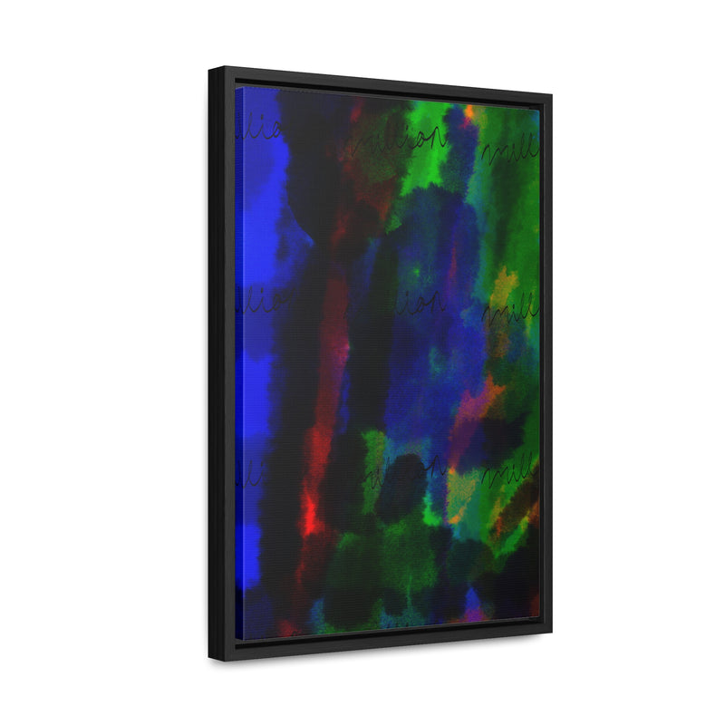 Watercolor Hue Gallery Canvas Wraps, Vertical Frame