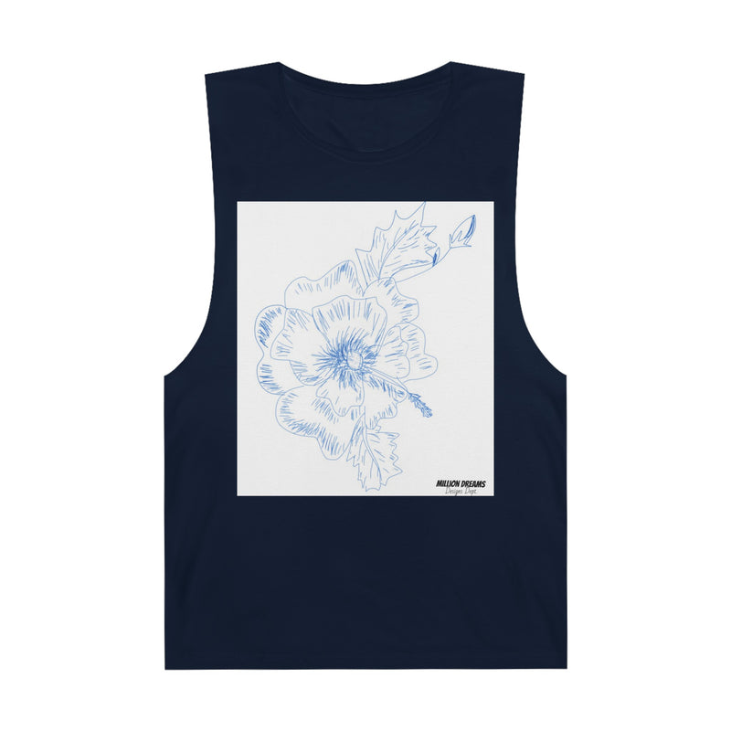 Sketch Flower Unisex Barnard Tank