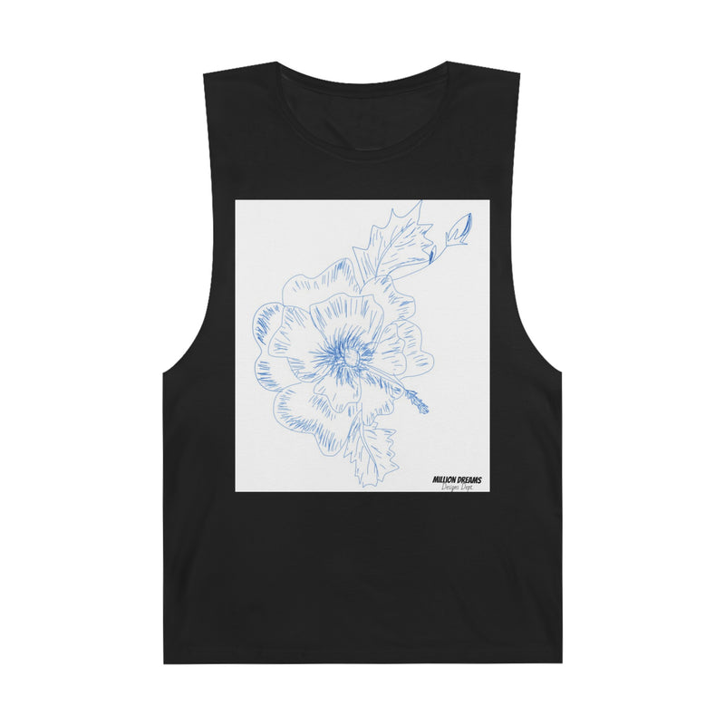 Sketch Flower Unisex Barnard Tank