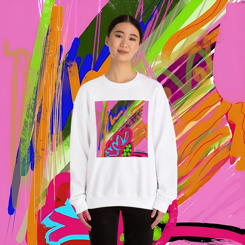 Abstract Frenzy Print Unisex Heavy Blend™ Crewneck Sweatshirt