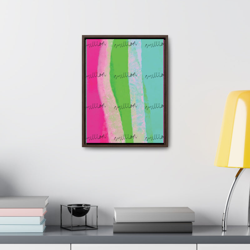 Pretty Neon Gallery Canvas Wraps, Vertical Frame