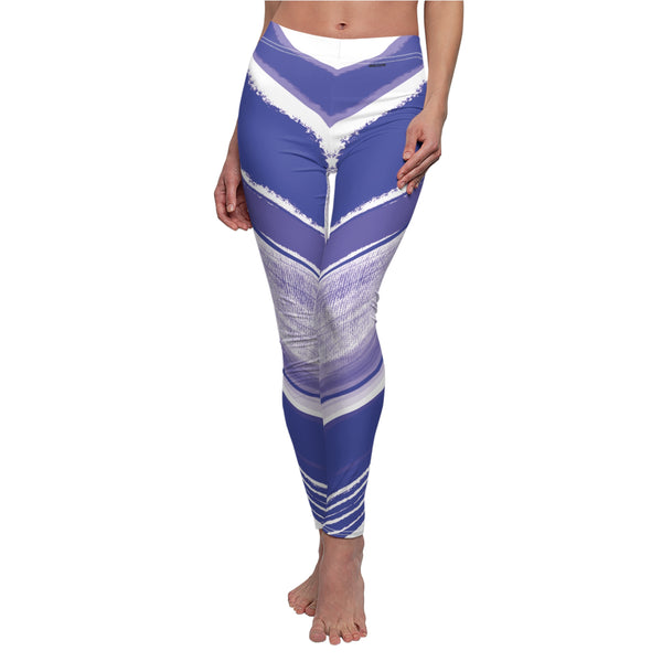 Blue Lines Cut & Sew Casual Leggings