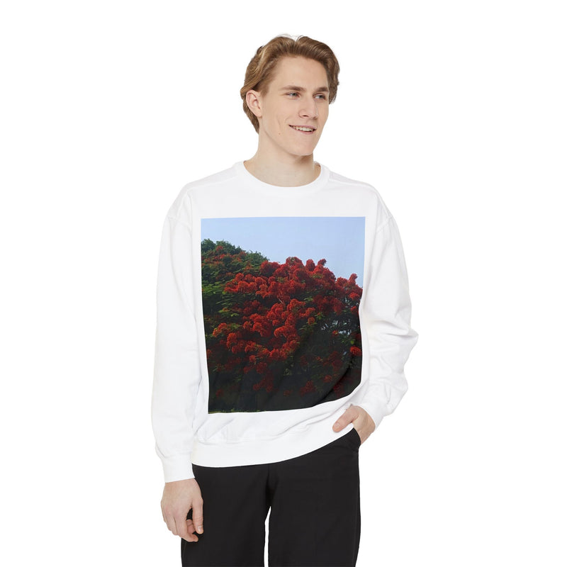 Resort View Unisex Garment-Dyed Sweatshirt