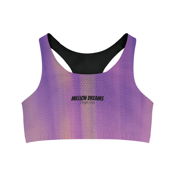 Sketch Print Seamless Sports Bra (AOP)